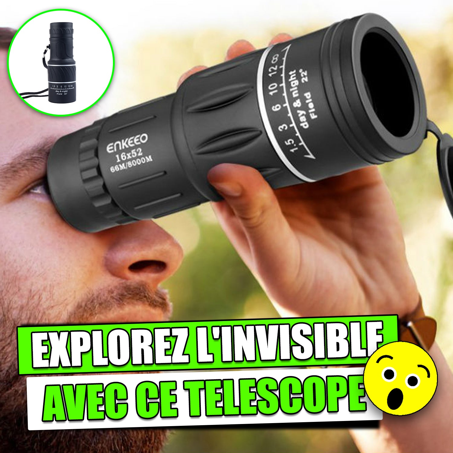 Télescope monoculaire de vision nocturne RDC