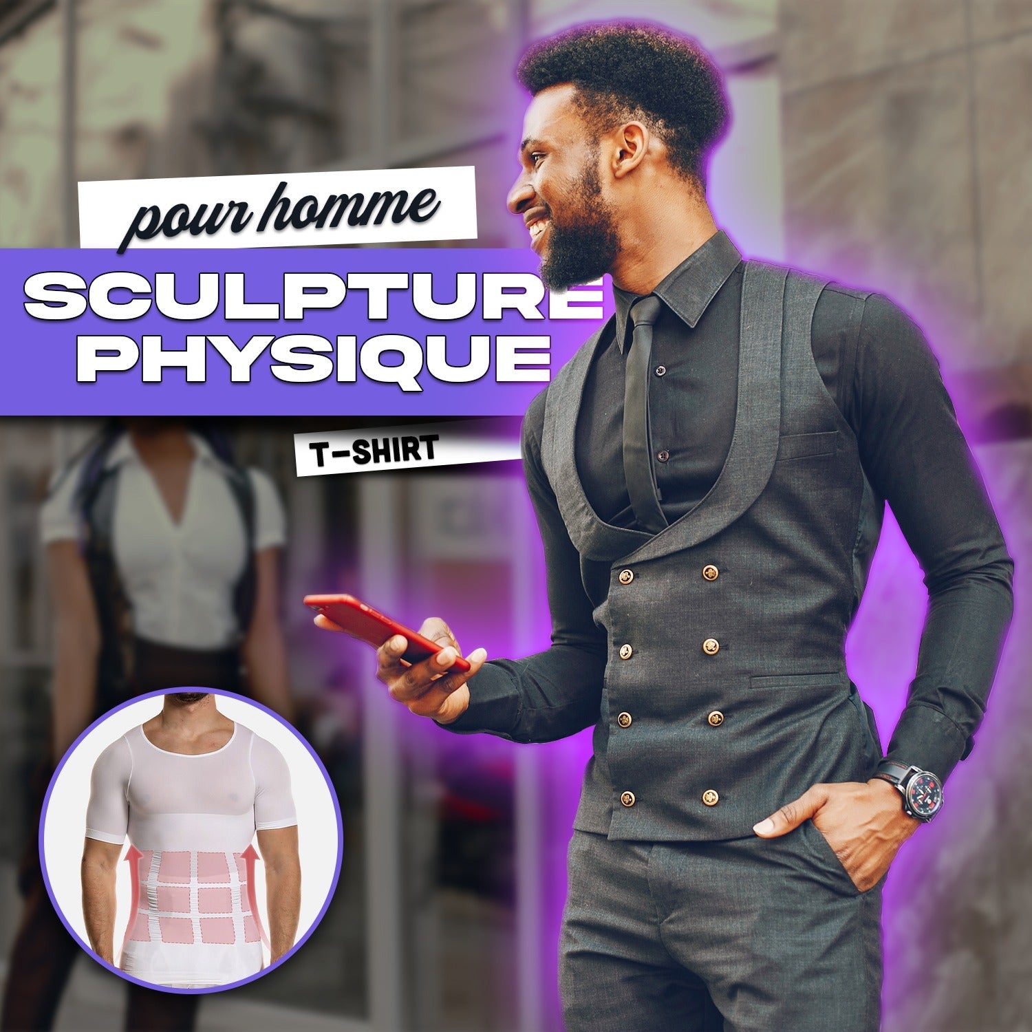 Maillot Amincissant Rafraîchissant pour Hommes CM
