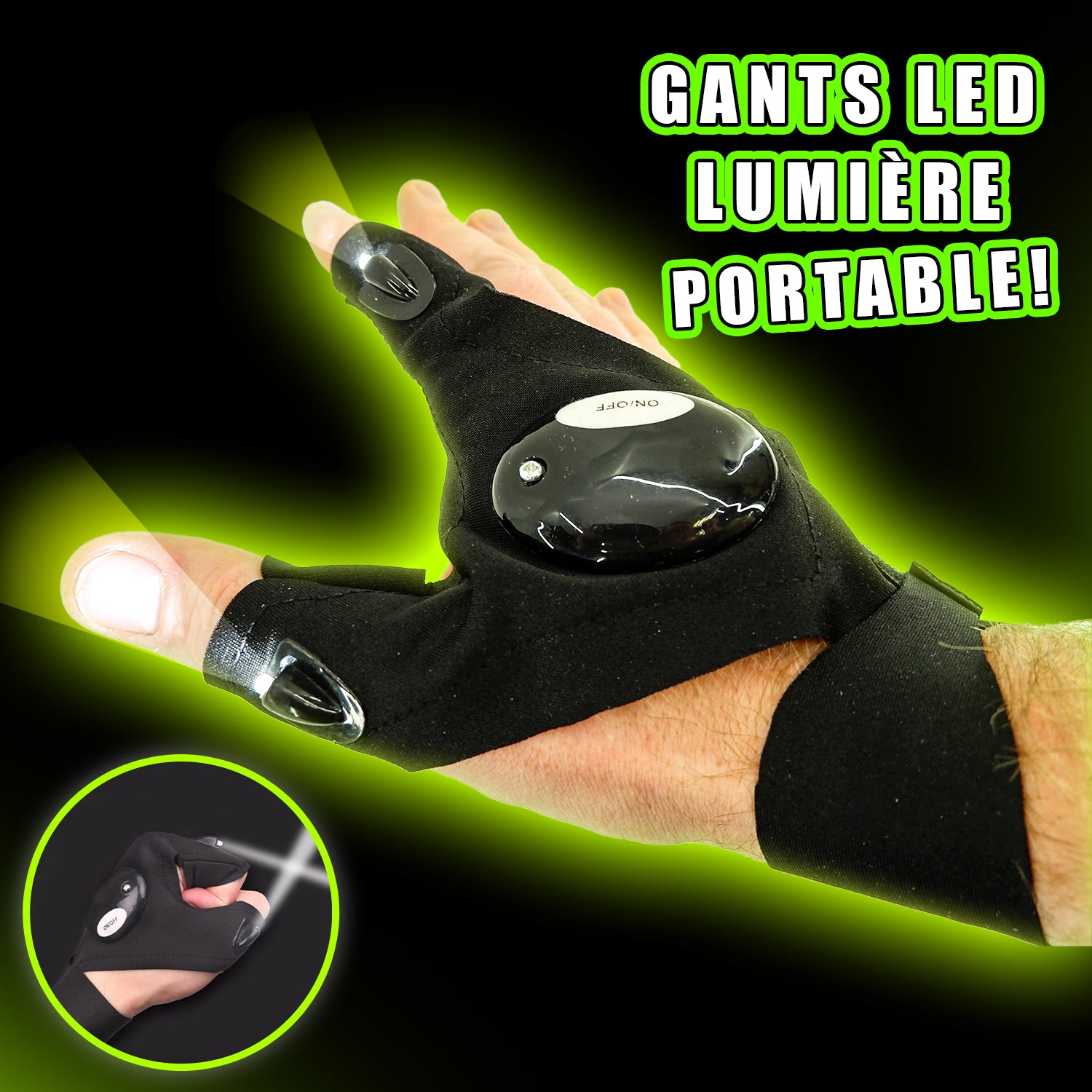 Gants Étanches Lumière LED puissante ×20 🔥