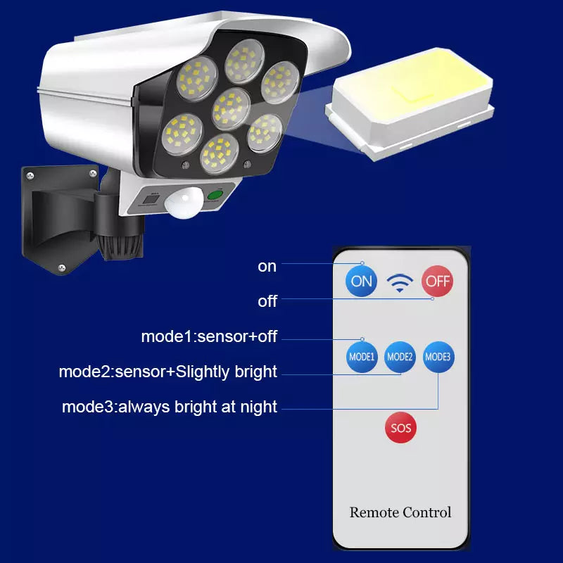 Solar Camera With Remote Motion Detector RDC